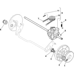 MULTICLIP 50 SX - 2019-2021 - 291502048/ST1 - Stiga Rotary Mower Transmission Diagram