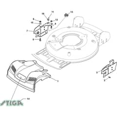 MULTICLIP 50 SX H - 2019 - 291502038/ST1 - Stiga Rotary Mower Mask Diagram