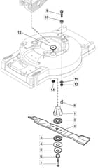 MULTICLIP 530 PD - 2012-2013 - 293532028/MFR - Mountfield Rotary Mower Blade Diagram