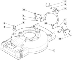 MULTICLIP 535 PD 4S - 2012-2013 - 293533038/MFR - Mountfield Rotary Mower Deck Diagram