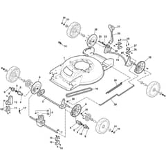MULTICLIP 547e S Kit - 2022-2025 - 298472058/ST1 - Stiga Rotary Mower Deck and Height Adjusting Diagram