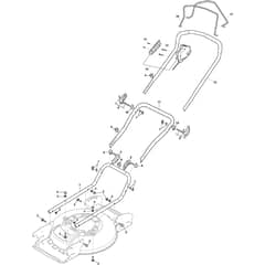 MULTICLIP 747 AE - 2021-2022 - 298471178/ST1 - Stiga Rotary Mower Handle Diagram