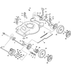 MULTICLIP 747 S AE - 2021 - 298473178/ST1 - Stiga Rotary Mower Transmission Diagram