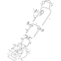 MULTICLIP 750 S AE - 2021 - 291503178/ST1 - Stiga Rotary Mower Handle Diagram