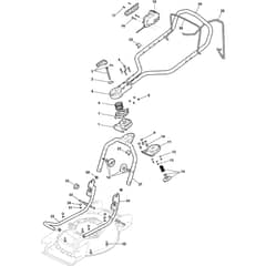 MULTICLIP 950e V - 2022 - 291503098/ST2 - Stiga Rotary Mower Handle Diagram