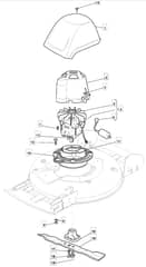 MULTICLIP MEL 46 HP - 2009 - 291500663/UM9 - Mountfield Rotary Mower Blade Diagram