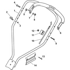 MULTICLIP PLUS 50 - 2016 - 291501248/S16 - Stiga Rotary Mower Handle Upper Part Diagram