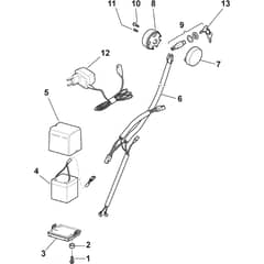 MULTICLIP PLUS 50 SE - 2014 - 291502648/S14 - Stiga Rotary Mower Electric Start Controls Diagram