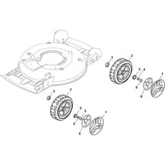 MULTICLIP PLUS 50 SE - 2014 - 291502648/S14 - Stiga Rotary Mower Wheels and Hub Caps Diagram