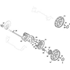 MULTICLIP PRO 50 S AE - 2018 - 291502108/ST1 - Stiga Rotary Mower Transmission Diagram