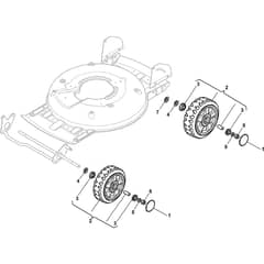 MULTICLIP PRO 50 S SVAN - 2009-2011 - 291502138/ST9 - Stiga Rotary Mower Wheels and Hub Caps Diagram