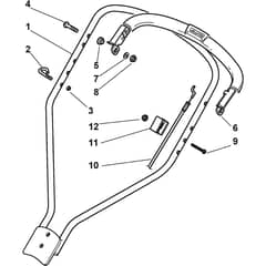 MULTICLIP PRO 50 SVAN - 2014-2015 - 291501138/S14 - Stiga Rotary Mower Handle Upper Part Diagram