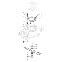 MULTICLIP PRO 53 SV - 2015-2018 - 293533038/S14 - Stiga Rotary Mower Blade Diagram