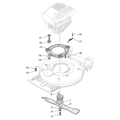 MULTICLIP RENTAL 50 S B - 2011-2013 - 291502021/S12 - Stiga Rotary Mower Blade Diagram