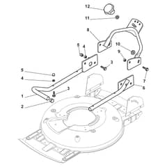 MULTICLIP RENTAL 50 S B - 2014-2015 - 291502128/S14 - Stiga Rotary Mower Handle Lower Part Diagram
