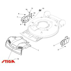 MULTICLIP RENTAL 50 S B - 2016-2018 - 291502128/S16 - Stiga Rotary Mower Mask Diagram