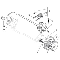 MULTICLIP RENTAL 50 SE B - 2014-2015 - 291502528/S14 - Stiga Rotary Mower Transmission Diagram