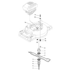 MULTICLIP RENTAL 53 S B - 2012-2013 - 293532021/S11 - Stiga Rotary Mower Blade Diagram