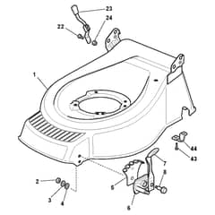 MULTIMOWER 48 S - 2009-2013 - 290486141/ST9 - Stiga Rotary Mower Deck and Height Adjusting Diagram