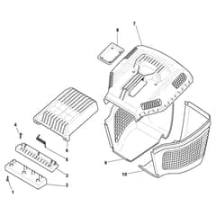 MULTIMOWER 48 S - 2009-2013 - 290486141/ST9 - Stiga Rotary Mower Grass Catcher Diagram