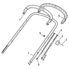 MULTIMOWER 48 S - 2009-2013 - 290486141/ST9 - Stiga Rotary Mower Handle Upper Part Diagram