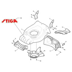 MULTIMOWER 48 S - 2016-2019 - 295486148/S16 - Stiga Rotary Mower Deck Diagram