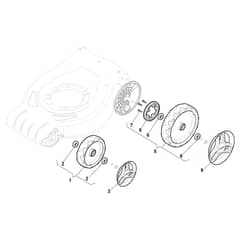 MULTIMOWER 48 S - 2019-2020 - 295486148/ST1 - Stiga Rotary Mower Wheels and Hub Caps Diagram