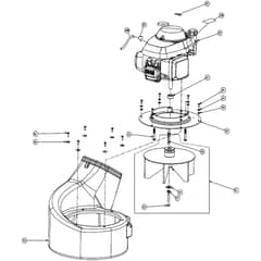 Billy Goat MV650SPH - MV650HSP Self-Propelled Vacuum Main (3) Diagram