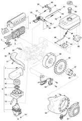 MVP 40 G - 2017-2022 - 211400143/M17 - Mountfield Scarifier Recoil Starter Diagram