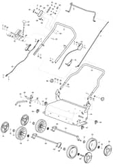 MVP 40 G - 2021 - 211400243/M20 - Mountfield Scarifier Handle Diagram