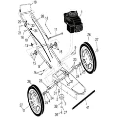 McCulloch MWT420 - 96171000303 - 2014-11 - Frame Parts Diagram