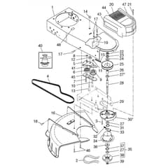McCulloch MWT420 - 96171000304 - 2016-08 - Cover Parts Diagram