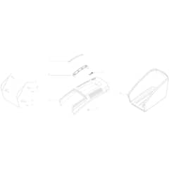 Cobra MX460SPB - Lawn Mower Feb 2025 Grassbox Assy Diagram