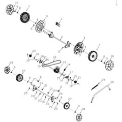 Cobra MX460SPC - Lawn Mower Aug 2022 Drive Assy Diagram