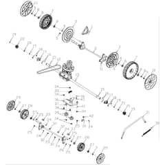 Cobra MX534SPCE - Lawn Mower May 2020 Transmission/Axle Assy Diagram