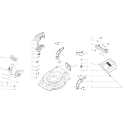 Cobra MX534SPH - 53cm GCV170 Mower Feb 2019 Deck Assy Diagram