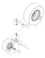 Husqvarna Mz5225 Zt - Wheels & Tyres