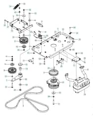 Husqvarna Mz5424Sr - Engine Mounting With Guards & Muffler