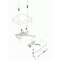 MZ 2055 K -  - Efco Tiller Control lever Diagram