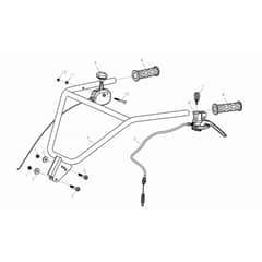 MZ 2055 K -  - Efco Tiller Handlebar Diagram