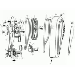 MZ 2075 RKS -  - Efco Tiller Unit (Bonnets) Diagram