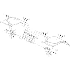 MZ 2098 RKS -  - Efco Tiller Tiller hood Diagram