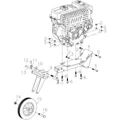 MZ 2098 RKS -  - Efco Tiller Wheel Diagram
