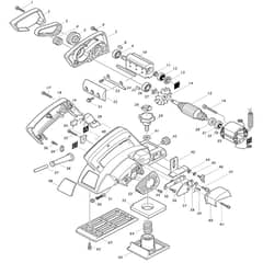 Makita N1923B - Power Planer 82mm - Power Tool Diagram