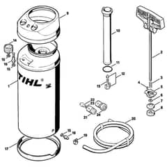 Genuine Stihl TS400 / X - Pressurized water tank