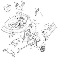 NP 534 WTR BBC-H - 2012-2017 - 292157333/10 - Castel Garden Rotary Mower Deck and Height Adjusting Diagram