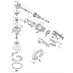 Makita NPC5000C - Concrete Planer 125mm - Power Tool Diagram