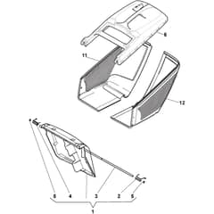 NTL 480 - 2016-2019 - 299480661/GRB - Castel Garden Rotary Mower Grass Catcher Diagram