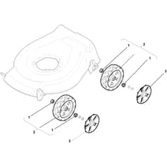 NTL 480 - 2016-2019 - 299480661/GRB - Castel Garden Rotary Mower Wheels and Hub Caps Diagram