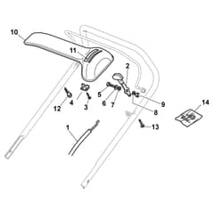 NTL 534 WTR-H - 2012-2013 - 299536031/HAL - Castel Garden Rotary Mower Dashboard Diagram